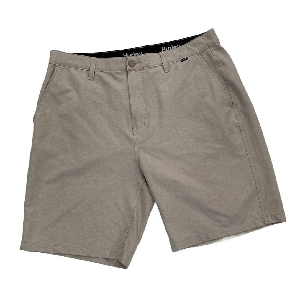 Hurley Tan Spacedye Walk Short Bermuda, Minimalist, Size 36, Inseam 9"